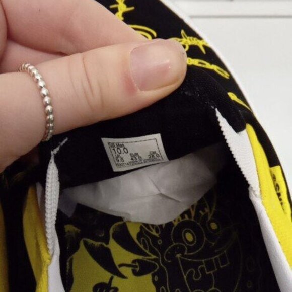 Vans Mike Gigliotti X SpongeBob SquarePants X Skate Slip-on Black/Yellow Size 10 - Picture 5 of 10